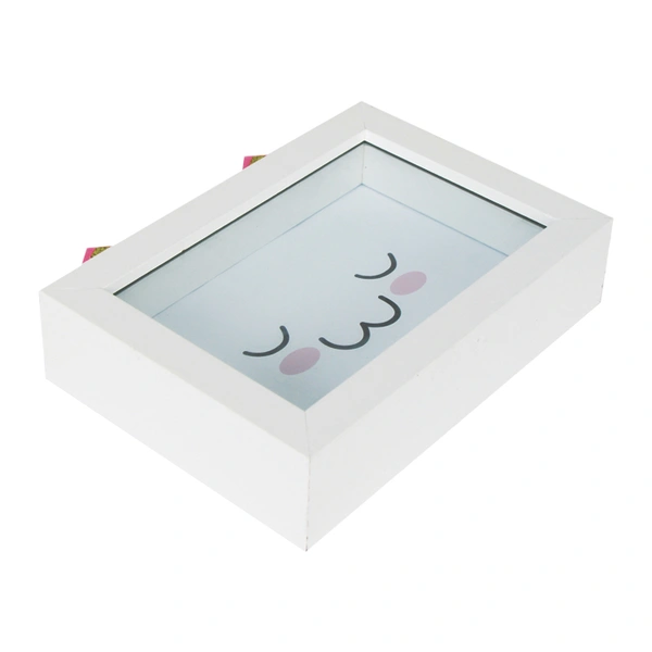 Hot sale Lovely coin gift box wooden Frame home table decoration