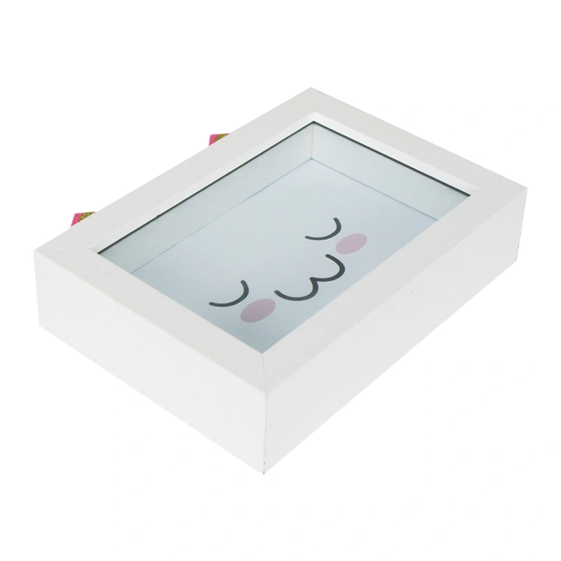 Hot sale Lovely coin gift box wooden Frame home table decoration