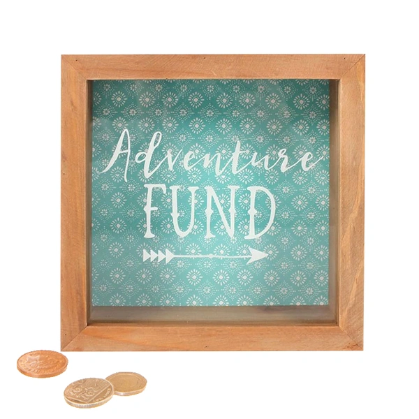 3d box frame coin box wooden money box for home practical decor