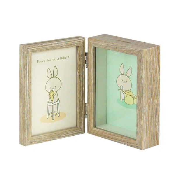 Kids piggy bank money saving box with double picture frame colleague