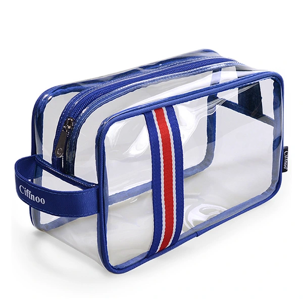 Clear PVC wash bag cosmetic bag for traval 