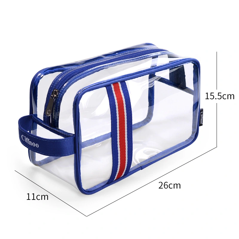 Clear PVC wash bag cosmetic bag for traval 