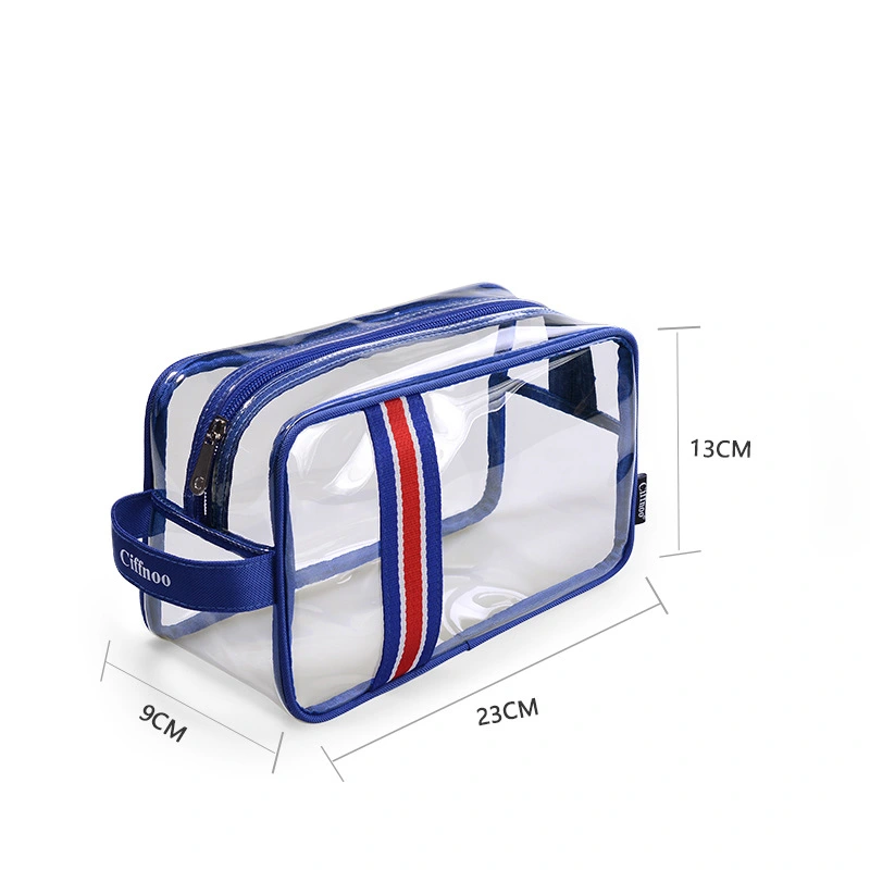 Clear PVC wash bag cosmetic bag for traval 