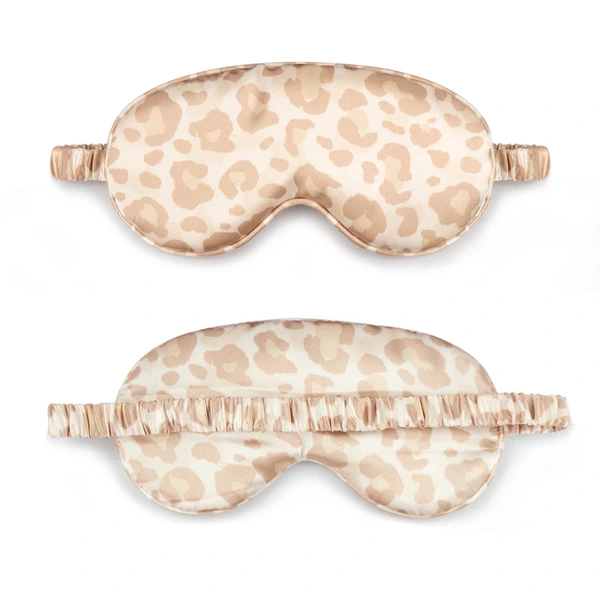 satin shading sleep eyemasks with embroidered logo