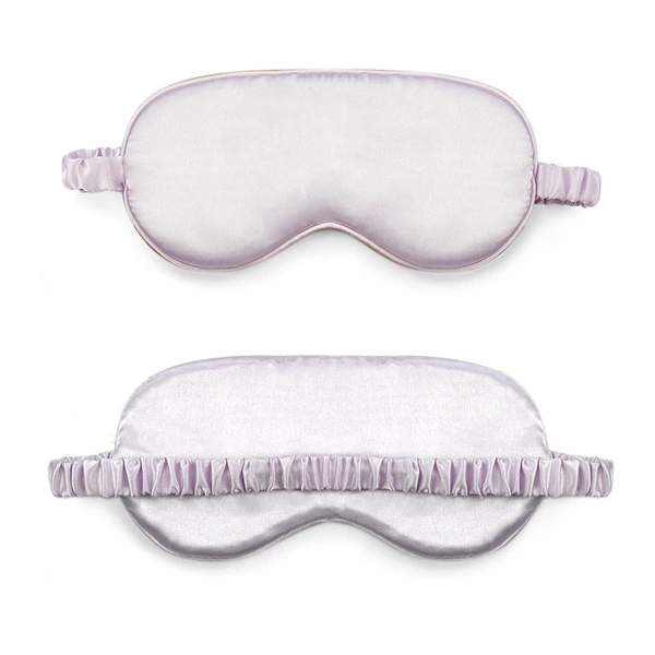 satin shading sleep eyemasks with embroidered logo
