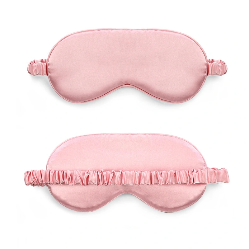 satin shading sleep eyemasks with embroidered logo