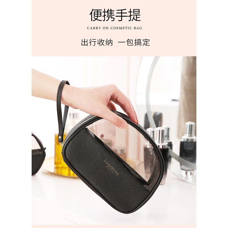  large-capacity portable female small transparent cosmetic bag 