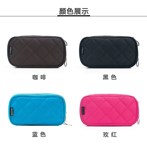 Custom brush cosmetic bag 