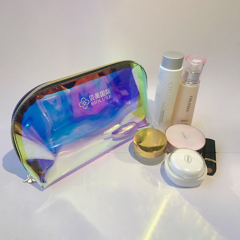 Holographic Clear Makeup Bag