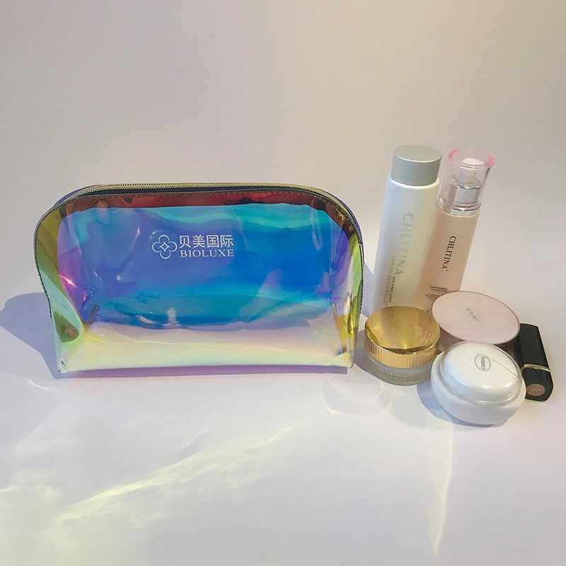 Holographic Clear Makeup Bag
