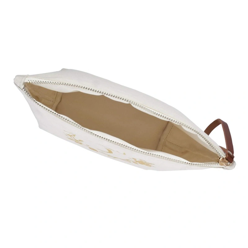 Cosmetic Bag Wristlet Pouch Gifts with Zipper Canvas