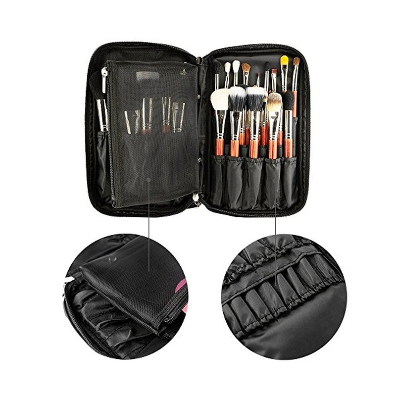 Cosmetic Makeup Brush Organizer Beauty Artist Storage Brush Bag 