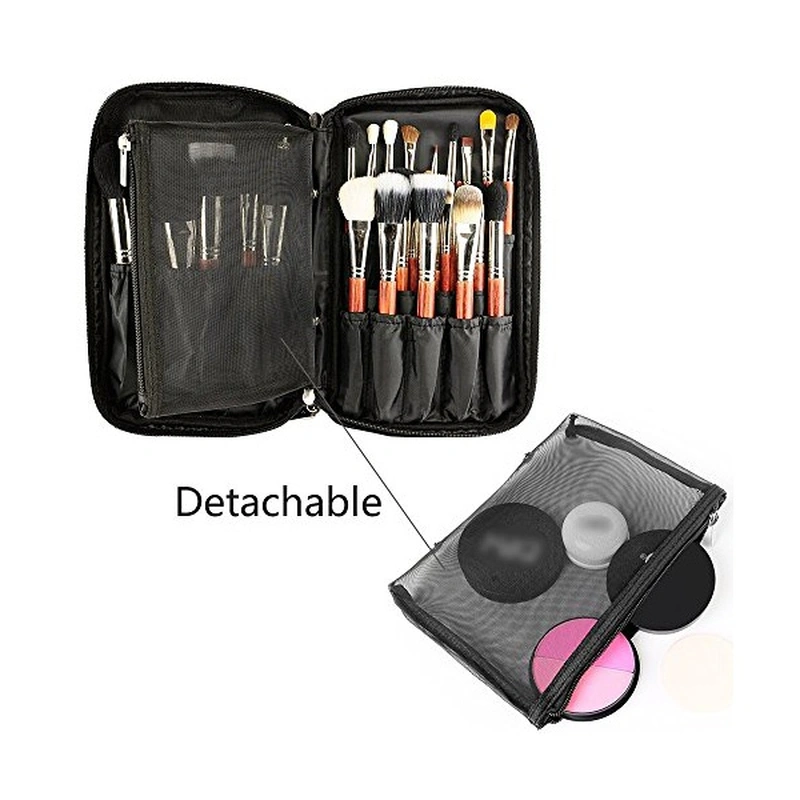 Cosmetic Makeup Brush Organizer Beauty Artist Storage Brush Bag 