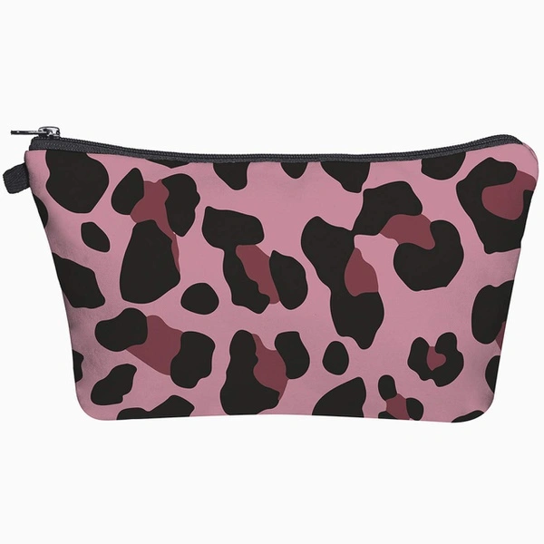 Pink Leopard Cosmetic Pouch