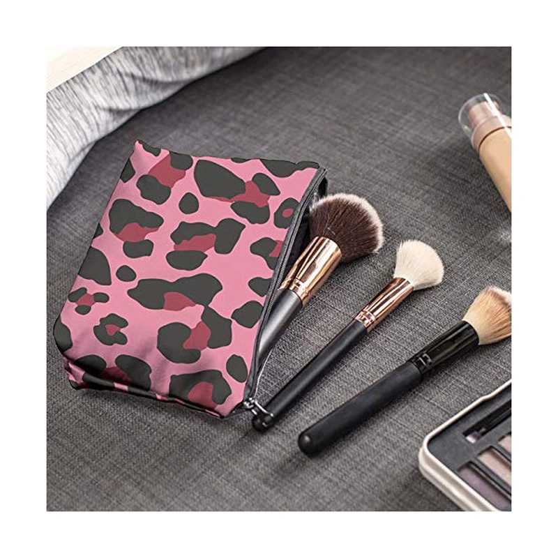 Pink Leopard Cosmetic Pouch