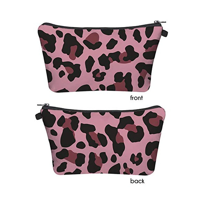 Pink Leopard Cosmetic Pouch