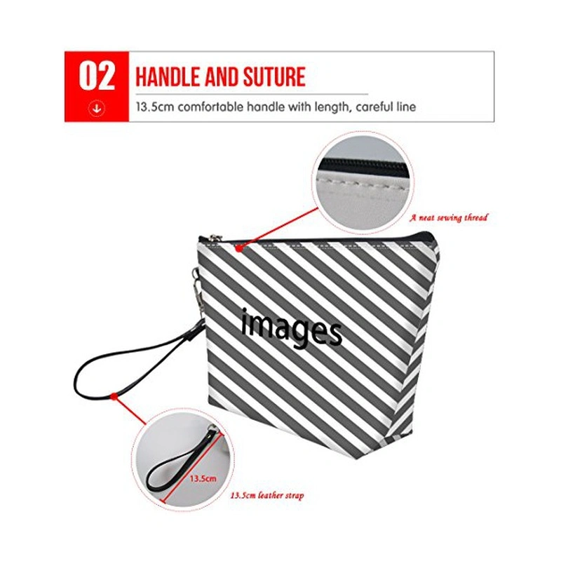 Makeup Bag Little Girl Cosmetic Travel Organizer Dog Flower Zipper Small Pouch