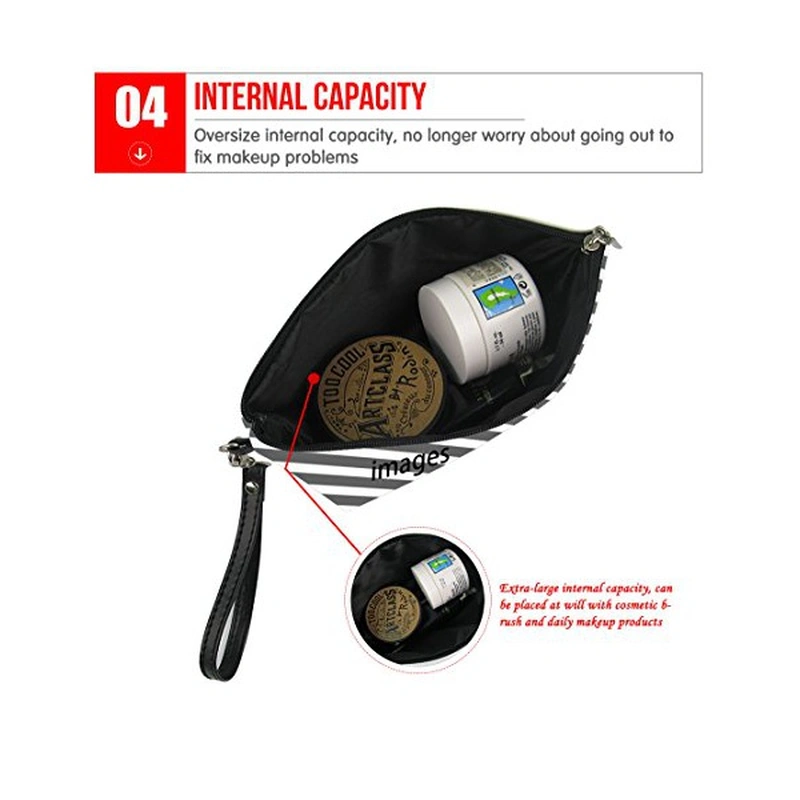 Makeup Bag Little Girl Cosmetic Travel Organizer Dog Flower Zipper Small Pouch