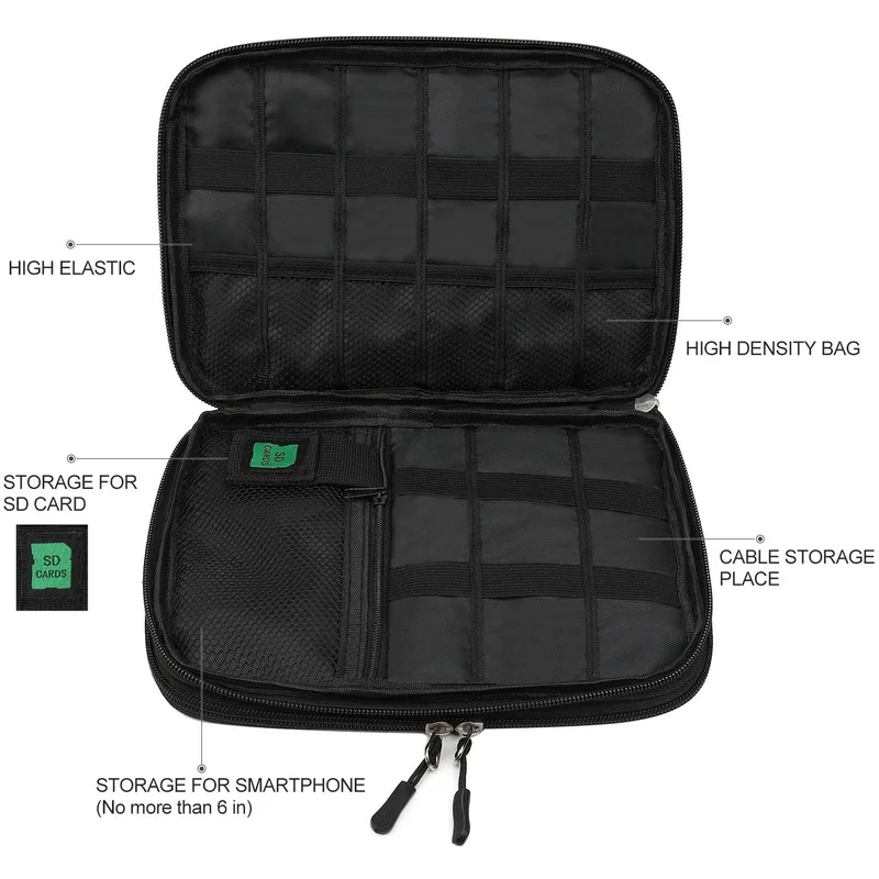 Electronic Accessories Cable Organizer Bag