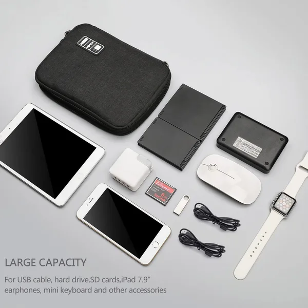 Electronic Accessories Cable Organizer Bag