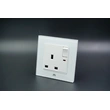 TOUGHENED GLASS SERIES - SINGLE BS SWITCHED SOCKET