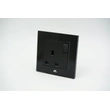 TOUGHENED GLASS SERIES - SINGLE BS SWITCHED SOCKET