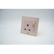TOUGHENED GLASS SERIES - SINGLE BS SWITCHED SOCKET