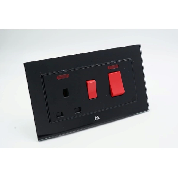 TOUGHENED GLASS SERIES - BRITISH STANDARD COOKER CONTROL UNITS