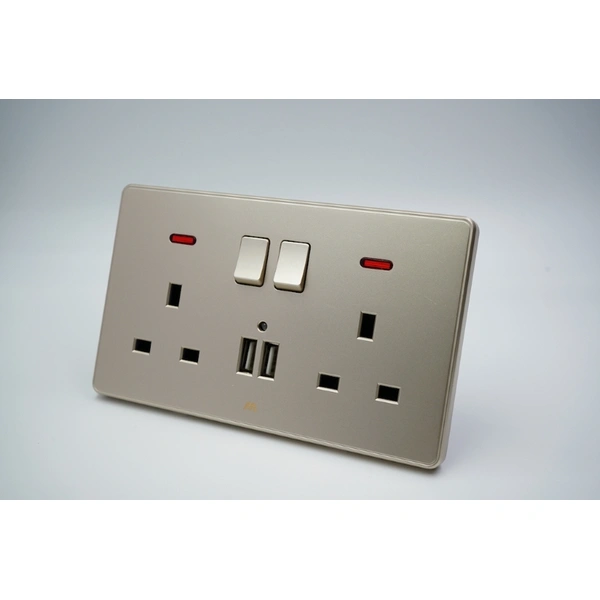 TWIN BS SWITCHED SOCKET IN GOOD PRICE & QUALITY