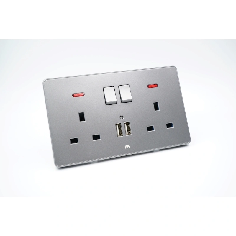 TWIN BS SWITCHED SOCKET IN GOOD PRICE & QUALITY