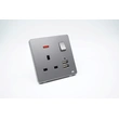 BS SWITCHED SOCKET WITH USB IN GOOD PRICE & QUALITY
