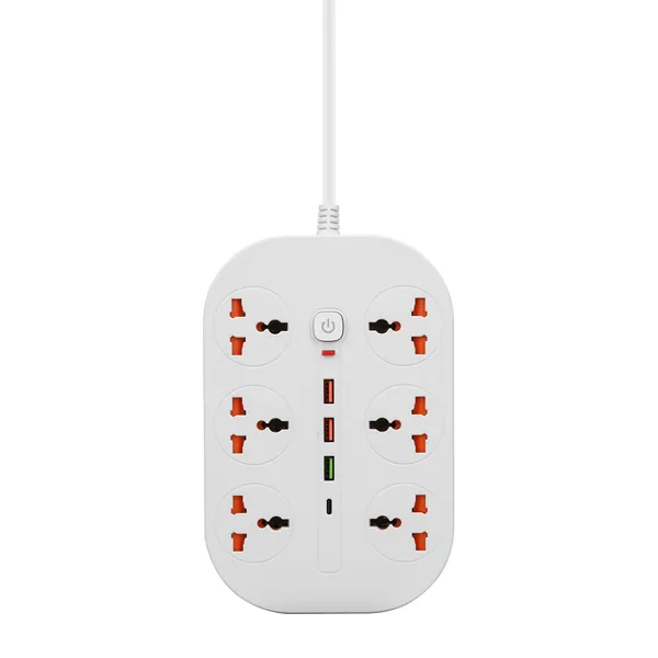 Intelligence Power Strip with QC & PD Charger|M.T Extend Socket