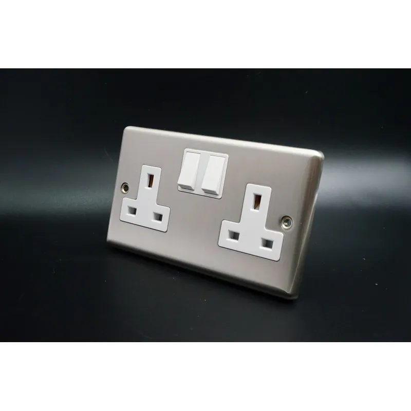 13A Socket | Twin Socket | BS Socket | Stainless steel Socket