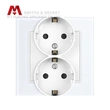 Schutzkontakt. DE Socket. Socket with QC ports. Zigbee switch.