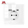 Schutzkontakt. DE Socket. Socket with QC ports. Zigbee switch.