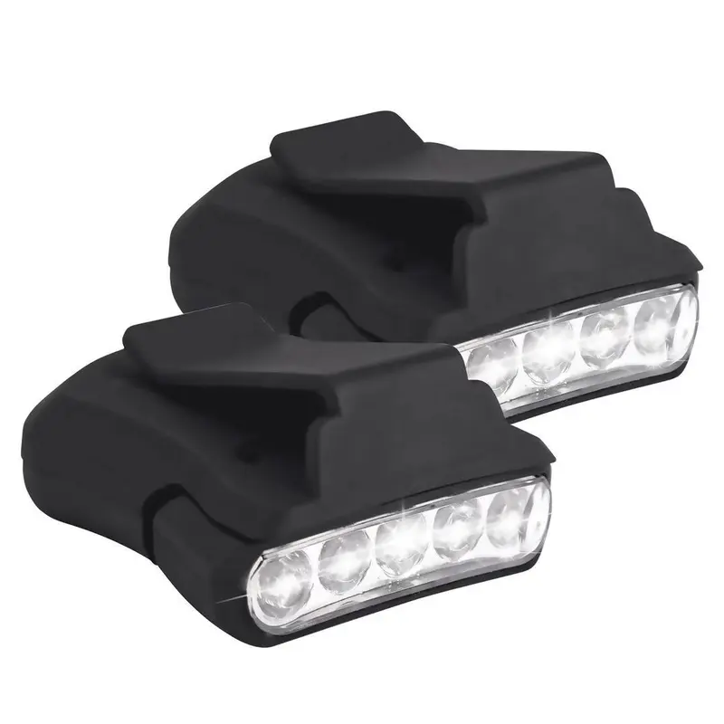 Headlamp 5-LED Hat Light Rotatable Ball Cap Visor Light