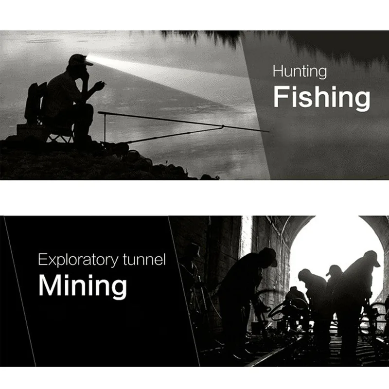 Headlamp 5-LED Hat Light Rotatable Ball Cap Visor Light