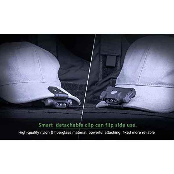 Cap Hat Light LED Headlamp AAA Battery Rotatable