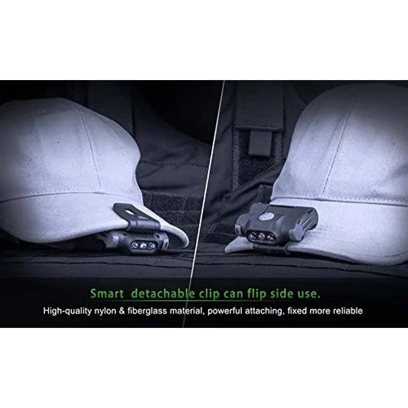Cap Hat Light LED Headlamp AAA Battery Rotatable