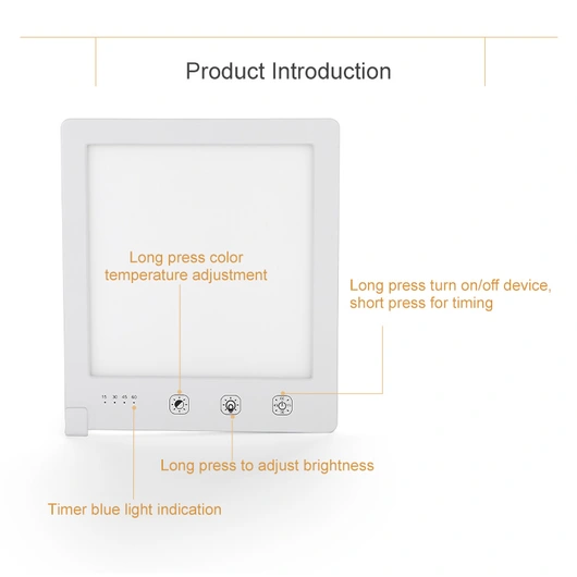 2021 Green Physical Mood Therapy Equipments Vitamin D Led Happy Light Therapy Sad Lamps For Depression