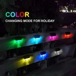 Solar Deck Step Warm White/Color Changing Fence Light 