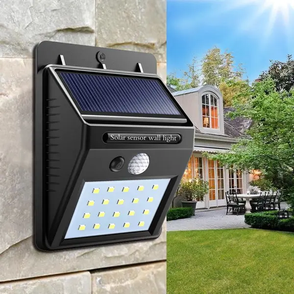 20 LED solar led garden light outdoor waterproof motion sensor