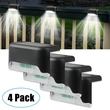 Upgraded waterproof garden solar lights led steps lights