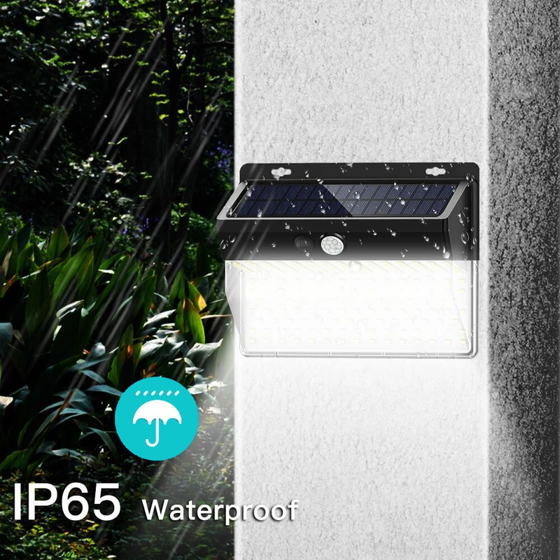 206 LED bright outdoor IP65waterproof sensor solar light for garden