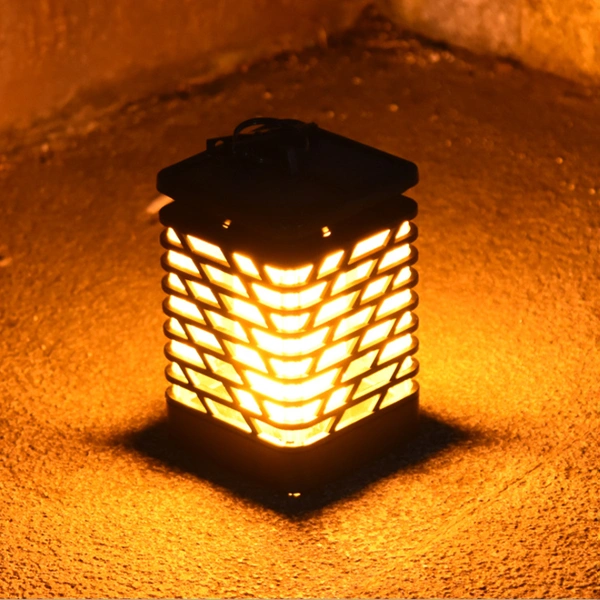 Outdoor Solar Lantern Flame Decorative Lights Waterproof LED