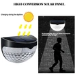 Solar Outdoor wall light Sensor Wall solar led outdoor Fence light