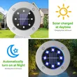8LED IP65 waterproof outdoor solar light for garden