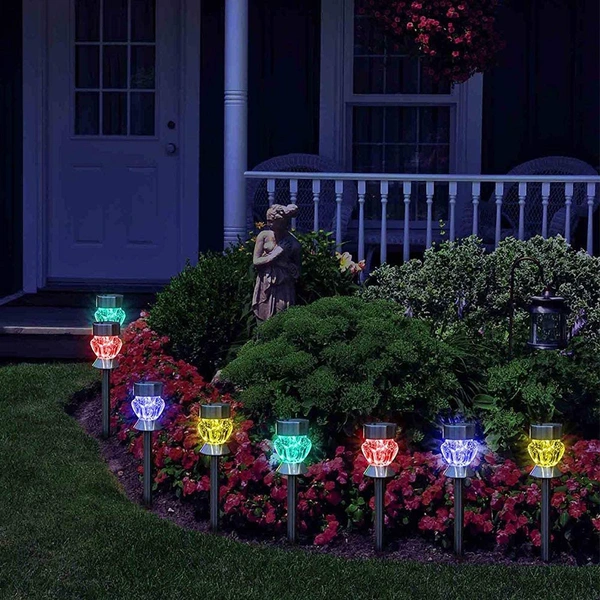 Stainless steel solar decorative garden stake lights waterproof 