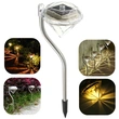 Stainless Steel Diamond-Shape solar garden light 