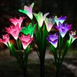 7 Colors IP 65 Waterproof Outdoor solar flower garden light